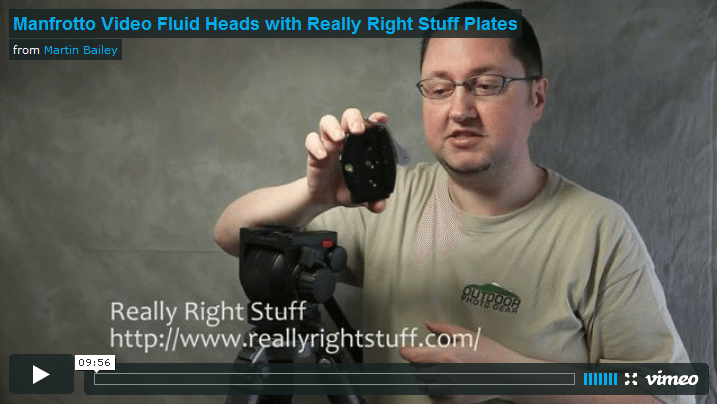 Podcast 239 : Manfrotto Video Fluid Heads with Really Right Stuff Plates