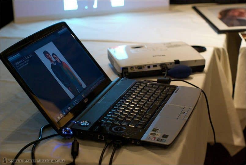 Tethered Laptop and Projector
