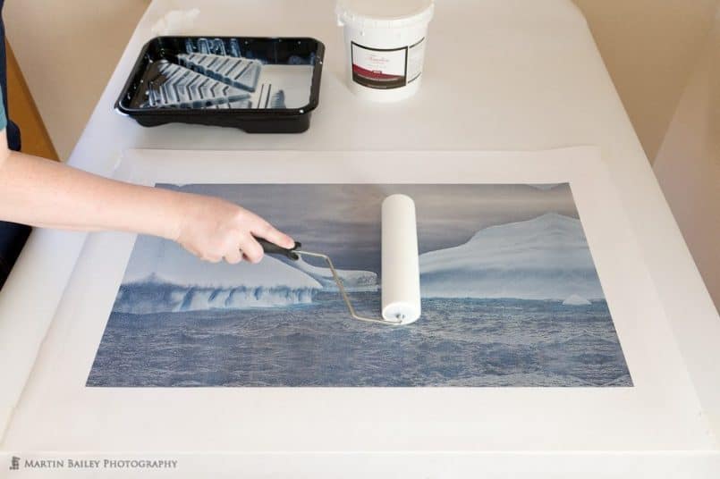 Laminating a Canvas Print for Gallery Wrap