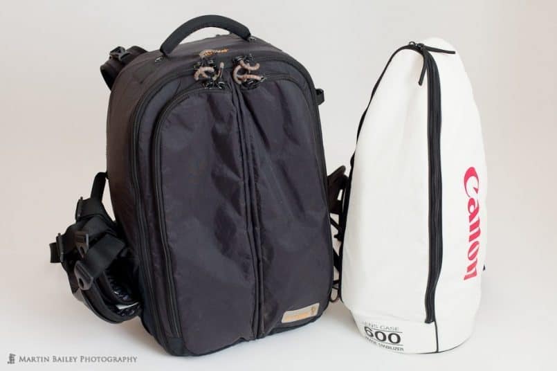 The Guragear Kiboko bag and 600mm Canon Lens Case