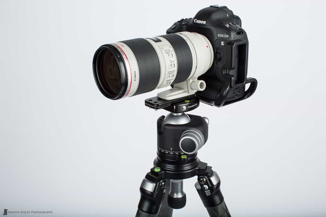 70-200mm Lens Mounted with Tripod Shoe
