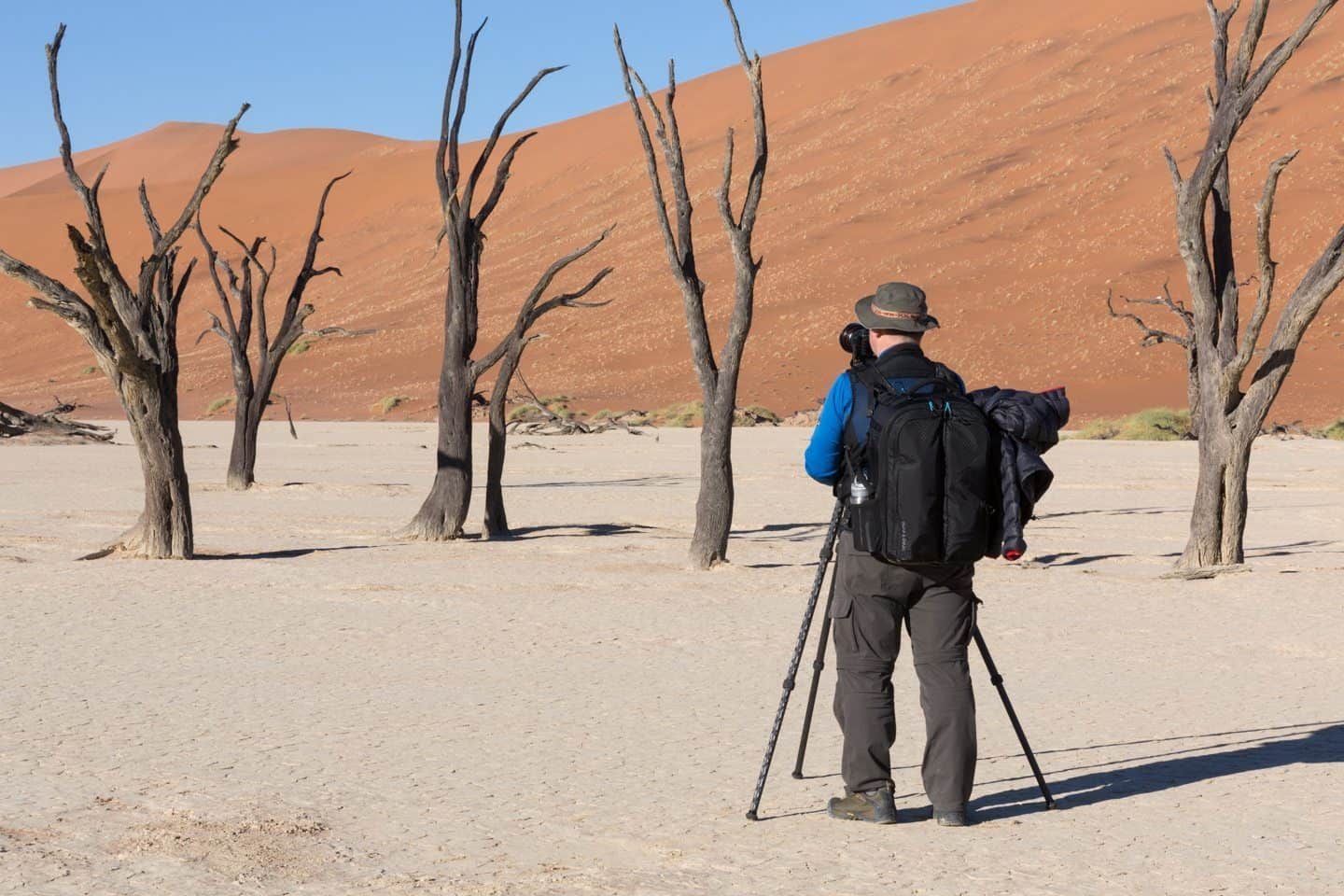 Martin in Deadvlei by Christine Roberts