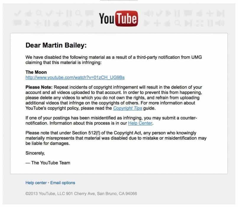YouTube Mail