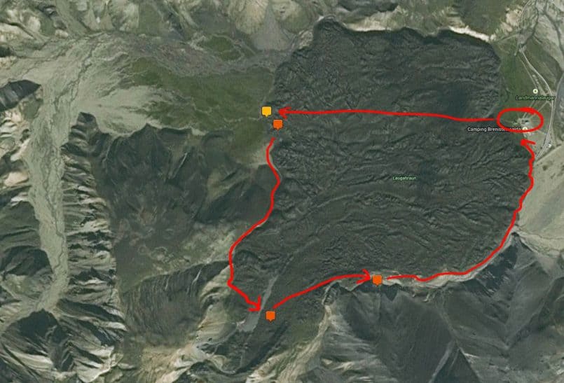 Landmannalaugar Map Screenshot