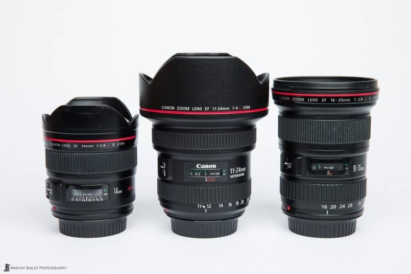 Canon EF 14mm, 11-24mm & 16-35mm Lenses