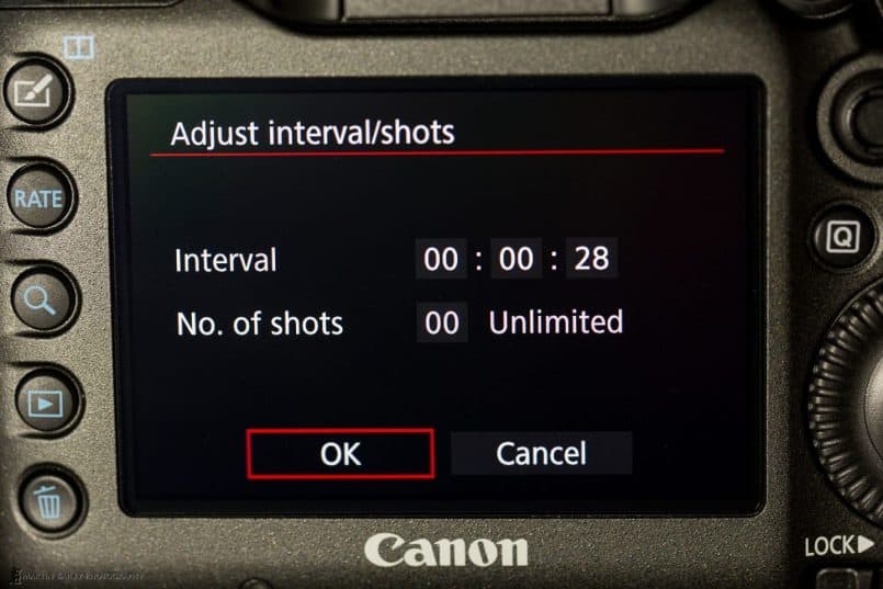 Canon EOS 5Ds R - Intervalometer