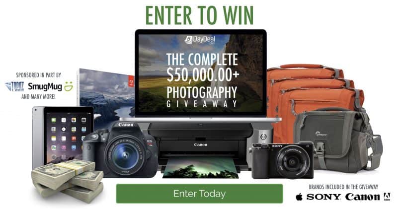 5DayDeal Complete $50,000 Photography Giveaway!