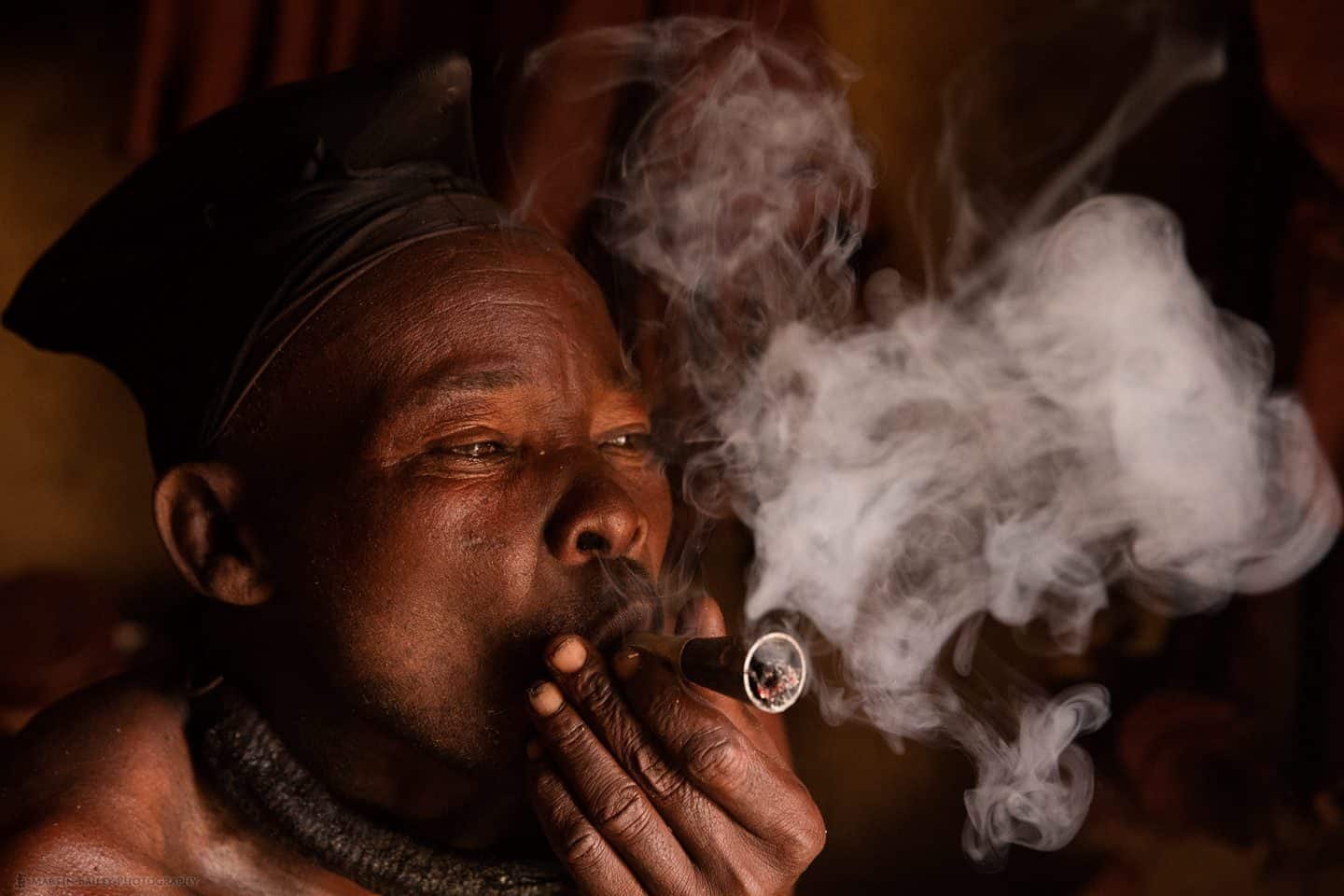 Himba Man "Hidion" Smoking