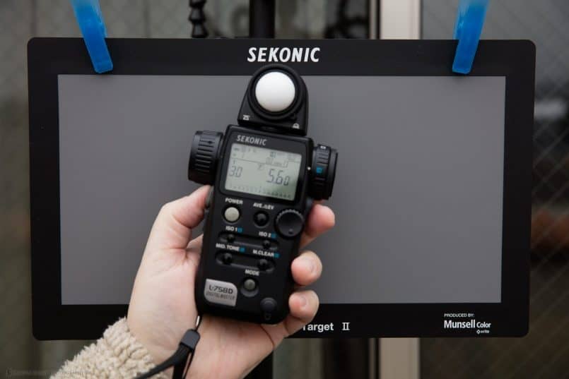 Sekonic L-758D Creating Profile - Metering the Light - Reflected