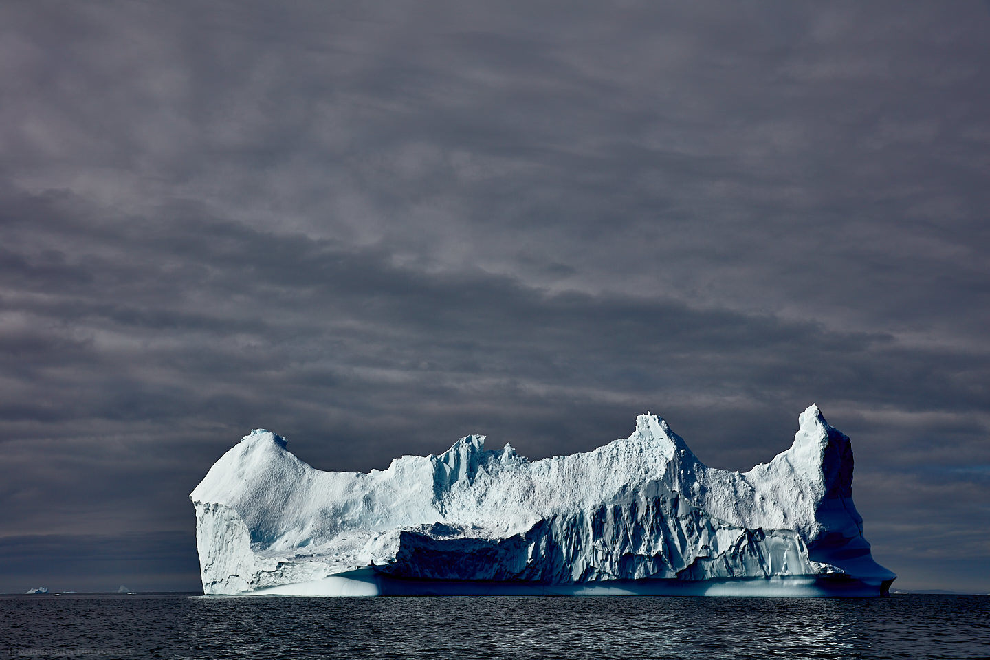 Iceberg with Heavy Sky