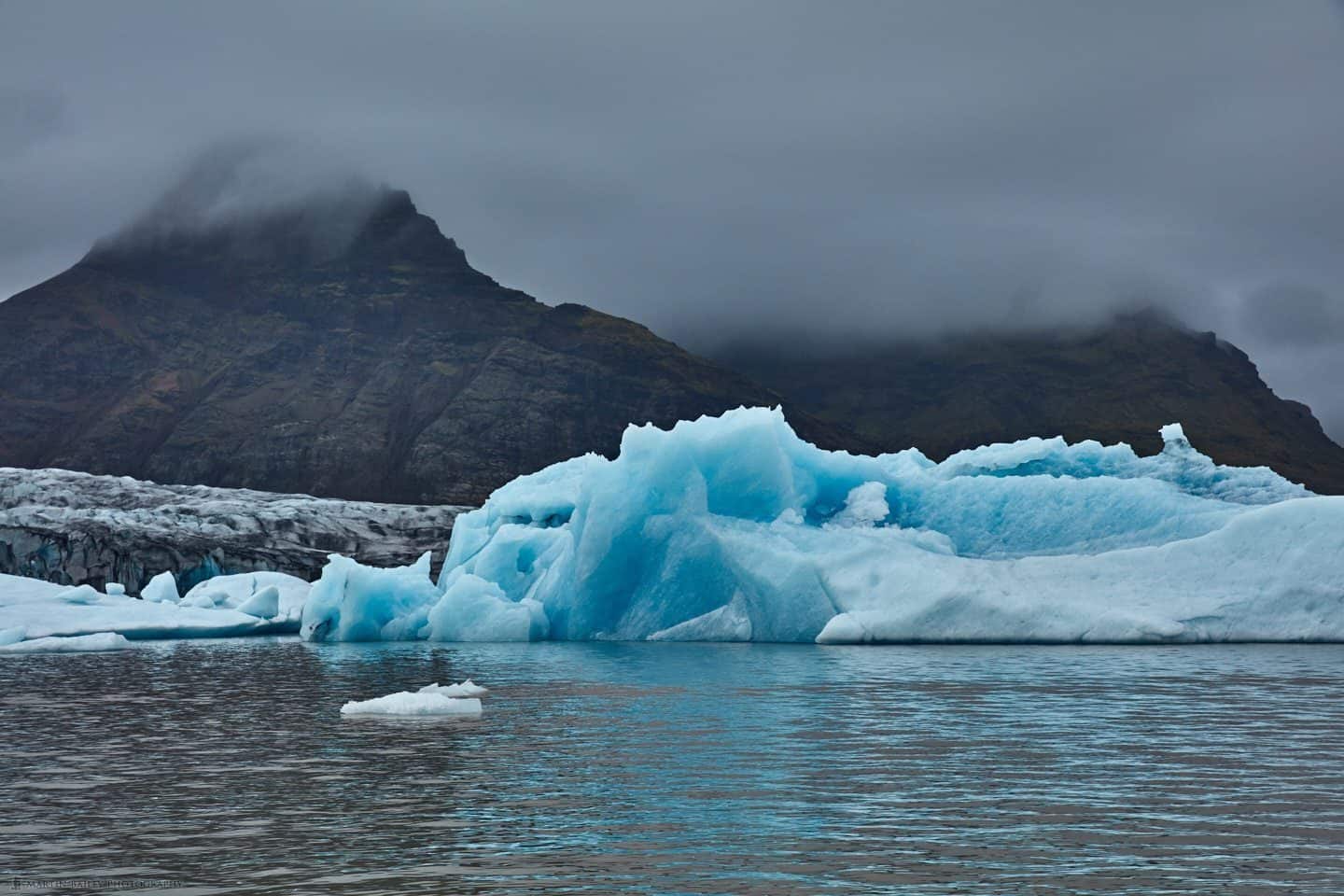 Fjallsárlón Icebergs and Glacier