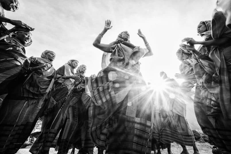 Gabra women dancing, North Horr, Kenya.