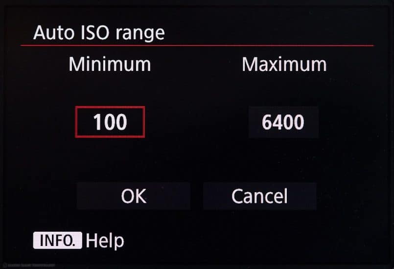Canon EOS 5Ds R Auto ISO Range