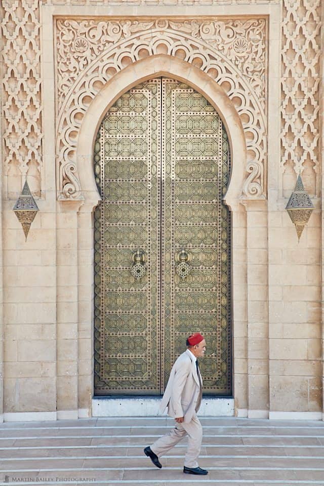 Man in Fez at Al-Hassan Mosque