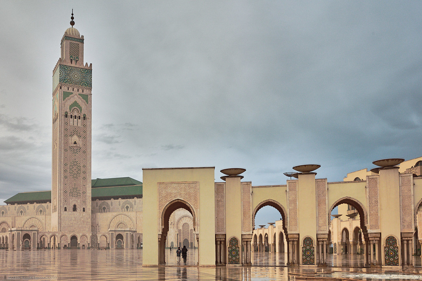 Hussan II Mosque in Rain