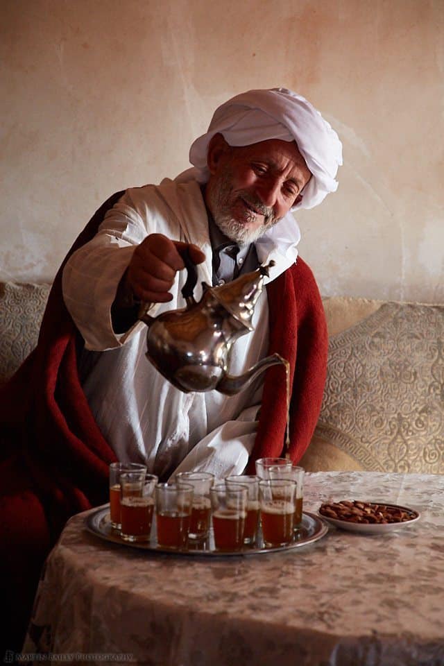 Moroccan Man Pouring Tea