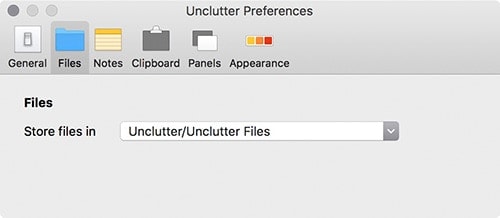 Unclutter Folder Selection