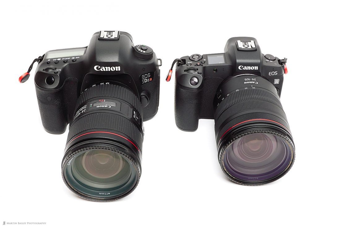 5Ds R (Left) with EOS R (right) and 24-105mm lenses