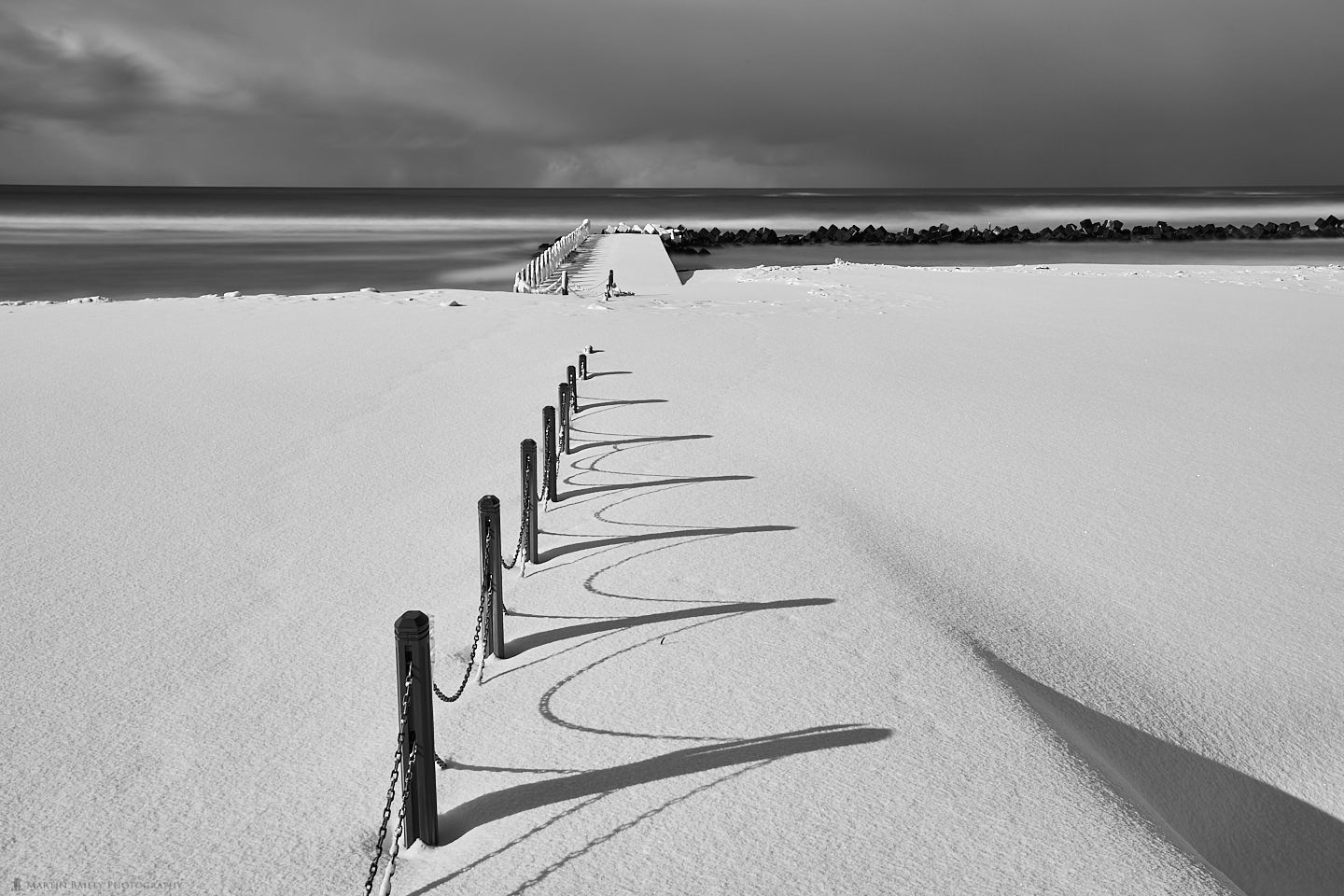 Snow Beach Fence