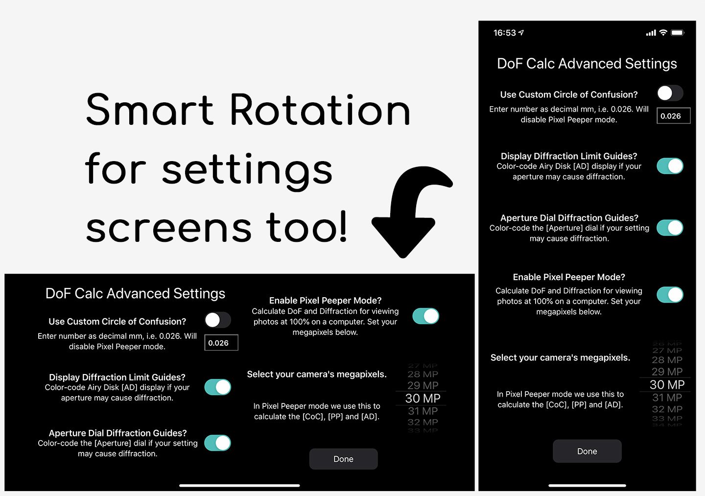 Smart Rotation Settings