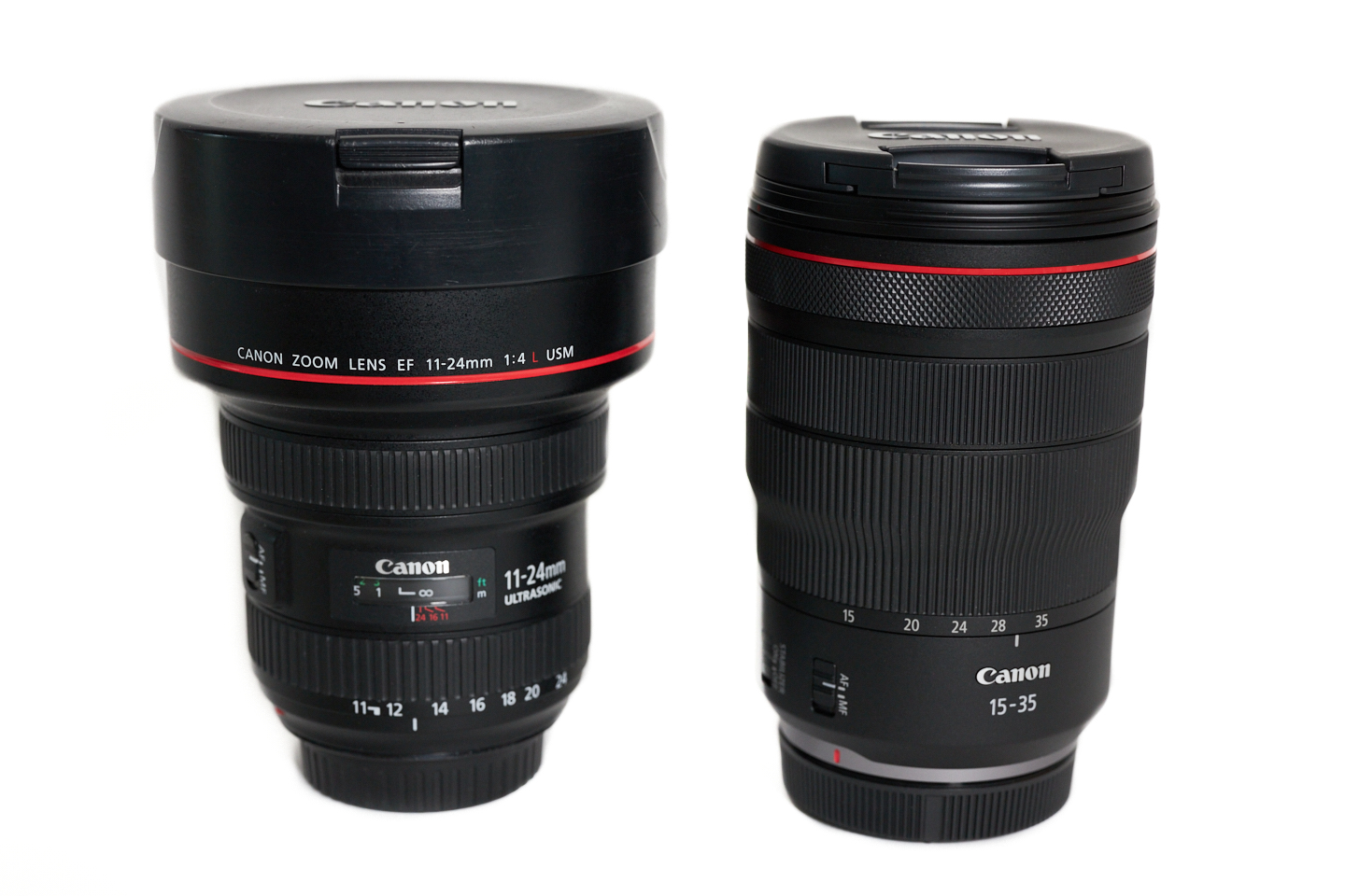 EF 11-24mm (left) and RF 15-35mm (right)