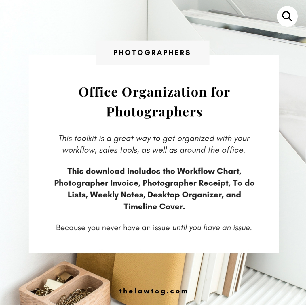 The Law Tog - Office Organization for Photographers - 1