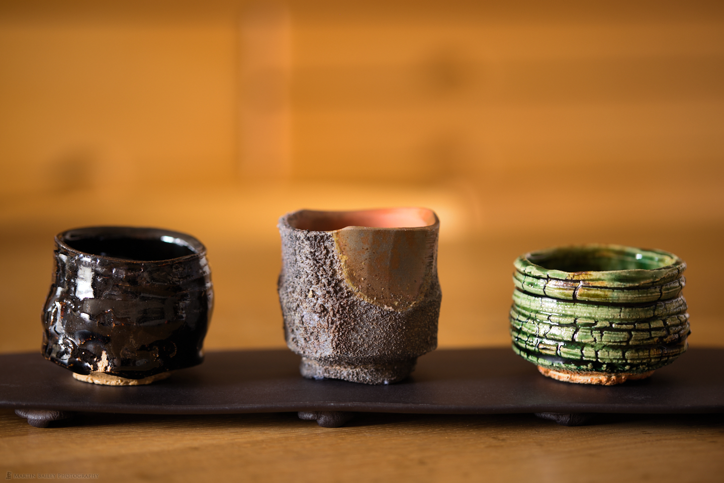 Three "Guinomi" Sake Cups