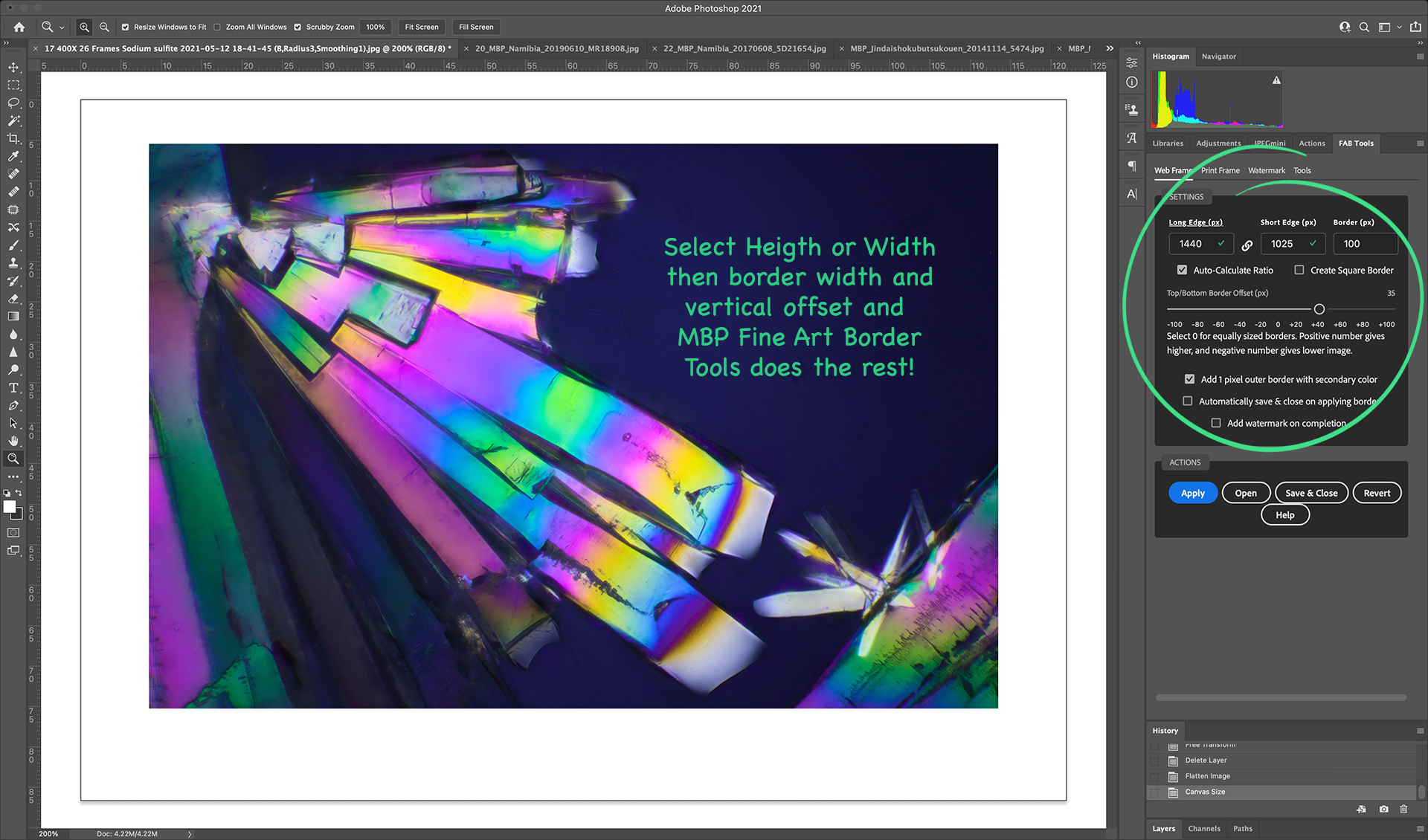 MBP Fine Art Border Tools Plugin for Adobe Photoshop (Podcast 743)