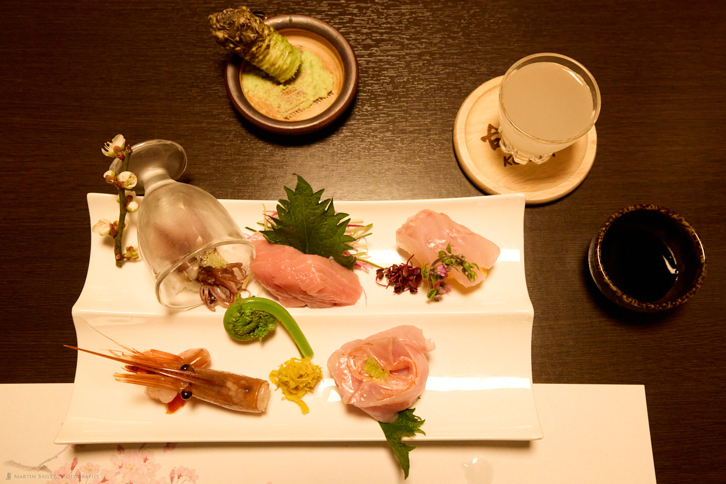 Sashimi with Fresh Wasabi