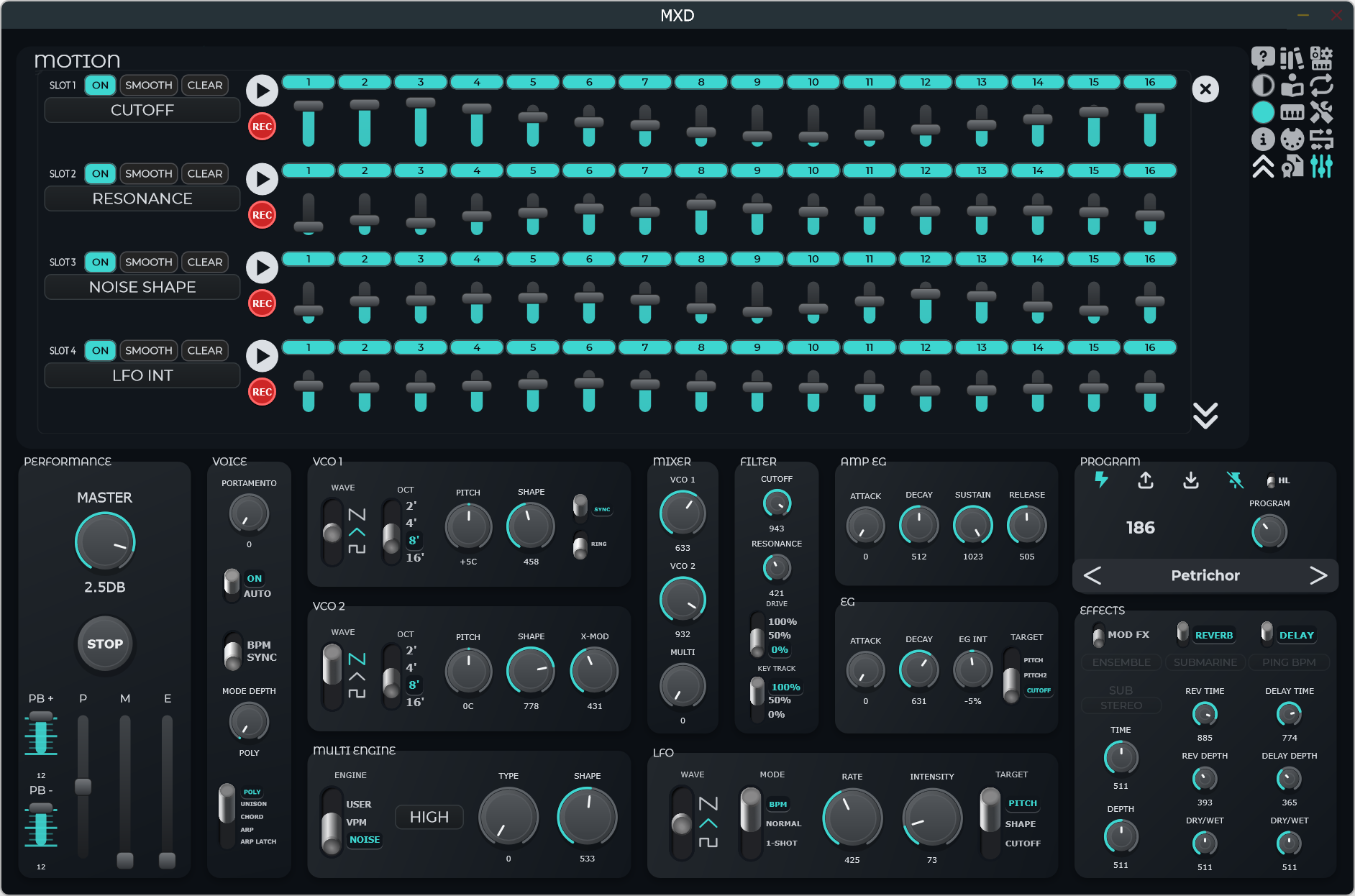 MXD Motion Editor